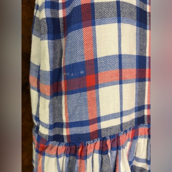 GUC Sea New York- Plaid Flannel Bleached High- Low Dress. Size 4 - Picture 9 of 12